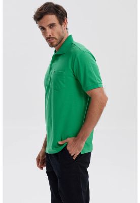 Imagen 2 del producto Polera Hombre Pique Básica Lisa Verde II