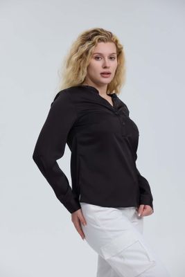 Imagen 2 del producto Blusa Mujer Satín Negro
