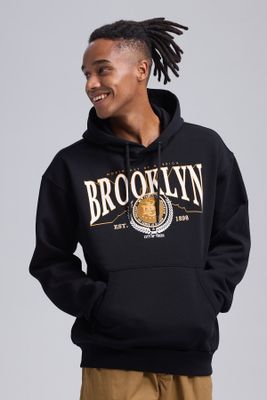 Imagen 2 del producto Polerón Hombre Print College Negro Asfalto