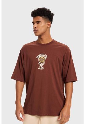 Imagen 2 del producto Polera Hombre Doble Print Chocolate - ll