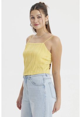 Imagen 2 del producto Polera Mujer Pabilo Textura Amarillo