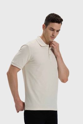 Imagen 2 del producto Polera Hombre Con Logo Beige