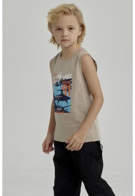 Imagen 2 del producto Polera Niño Print Kaki