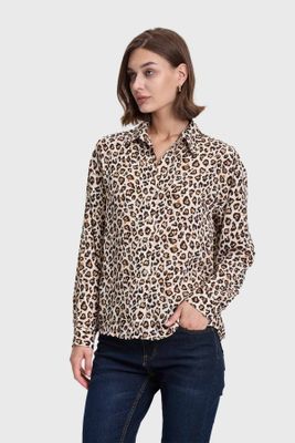 Imagen 2 del producto Blusa Mujer Animal Print Beige