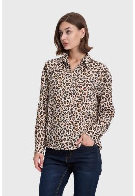 Imagen 2 del producto Blusa Mujer Animal Print Beige