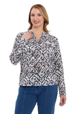 Imagen 1 del producto Blusa Mujer Con Cierre Blanco