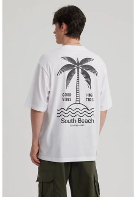 Imagen 2 del producto Polera Hombre Print Oversize Blanco - lll