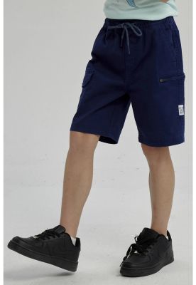 Imagen 2 del producto Bermuda Niño Cargo Gabardina Azul