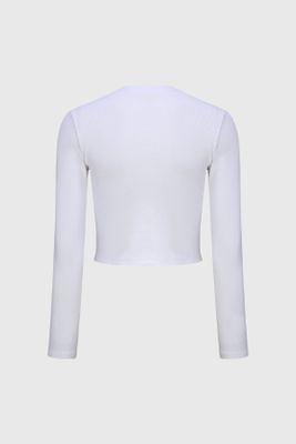 Imagen 2 del producto Polera Niña Rib Print Crudo