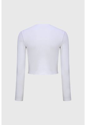 Imagen 2 del producto Polera Niña Rib Print Crudo