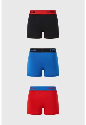 Imagen 2 del producto Bóxer Hombre Tripack Corto Rojo