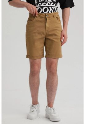 Bermuda Hombre Color Moda Café