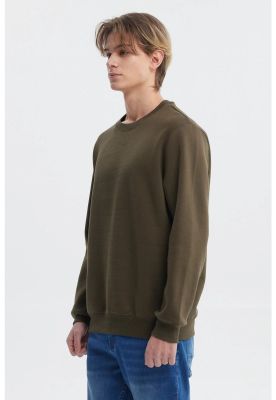 Imagen 2 del producto Polerón Hombre Básico Verde Olivo