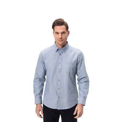 Camisa Hombre Oxford Gris Fashion's Park