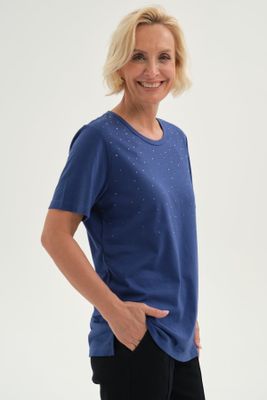 Imagen 2 del producto Polera Mujer Con Tachas Azul