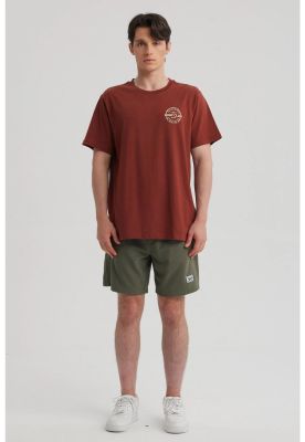 Imagen 2 del producto Polera Hombre Doble Print Ocre