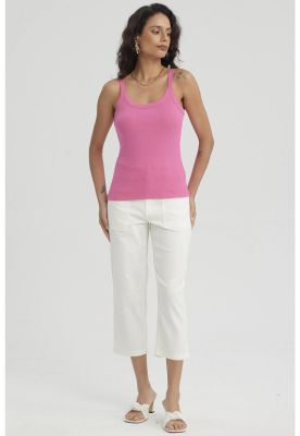 Imagen 2 del producto Peto Mujer Rib Pabilo Ancho Fucsia