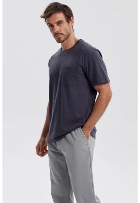 Imagen 2 del producto Polera Hombre Básica Con Bolsillo Marengo