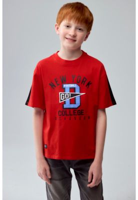 Polera Niño Toddler College Rojo