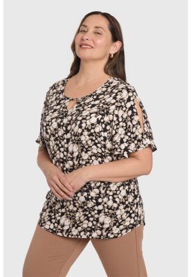 Imagen 2 del producto Blusa Mujer Estampada Negro - ll