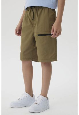 Imagen 2 del producto Bermuda Niño Con Cierre Verde Militar