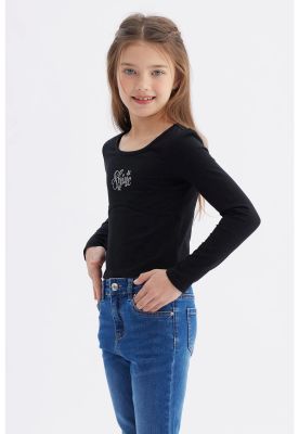 Imagen 2 del producto Polera Niña Teen Print Negro