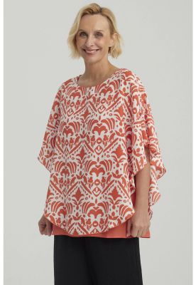 Imagen 2 del producto Blusa Mujer Túnica Peto Crep Terracota