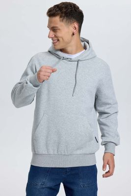 Imagen 2 del producto Polerón Hombre Hoodie Gris Melange