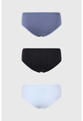 Imagen 2 del producto Calzón Mujer Tripack Bikini Liso Negro