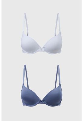 Sostén Mujer Bipack Copa Soft Liso Gris Oscuro