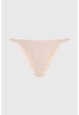 Imagen 1 del producto Calzón Mujer Colaless Tirante Encaje Beige