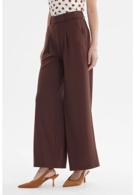 Imagen 2 del producto Pantalón Mujer Sastrero Pinza Delantero Chocolate