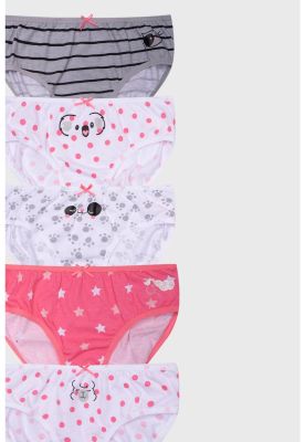 Imagen 2 del producto Calzón Niña 5 Pack Full Print Mini Print Blanco
