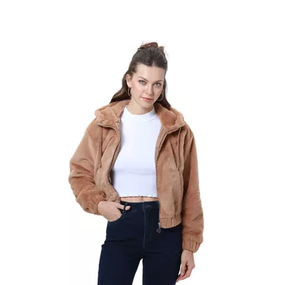 Chaqueta Mujer Polar Camel I Fashion's Park