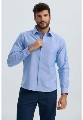 Imagen 1 del producto Camisa Hombre Oxford Premium Celeste