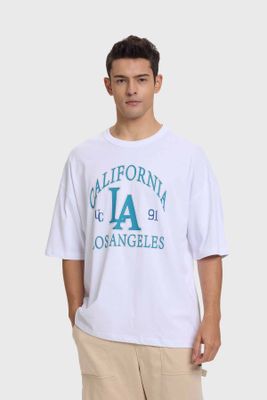 Polera Hombre College Blancoii