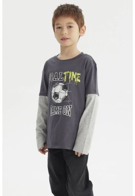 Imagen 2 del producto Polera Niño Básica Print Marengo- ll