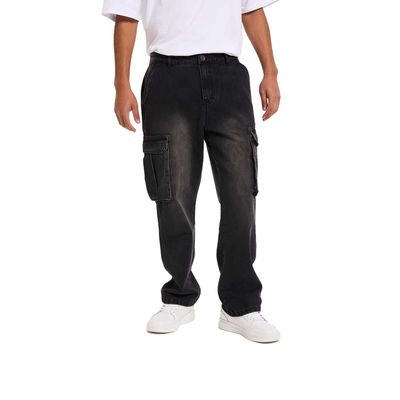 Jeans Hombre Recto Carpintero Negro Fashion's Park