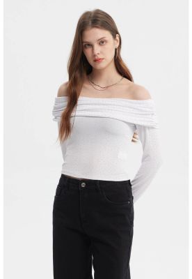 Imagen 2 del producto Polera Mujer Strass Blanco