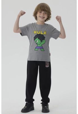 Polera Niño Hulk Gris