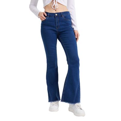 Jeans Mujer Flare Monse Azul Fashion´s Park