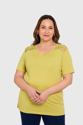 Imagen 1 del producto Polera Mujer Tachas Pistacho