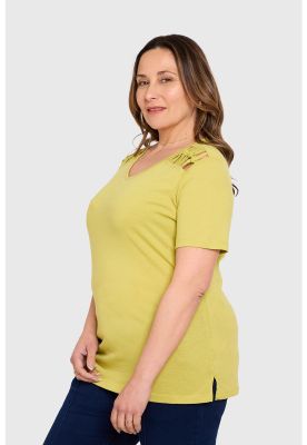 Imagen 2 del producto Polera Mujer Tachas Pistacho