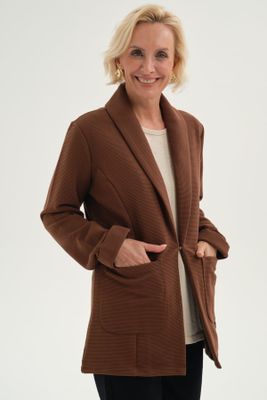 Imagen 2 del producto Chaqueta Mujer Abierta Cafe Claro