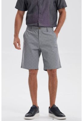Bermuda Hombre Chino Print Gris