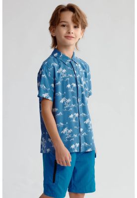Imagen 2 del producto Camisa Niño Guayabera Azul