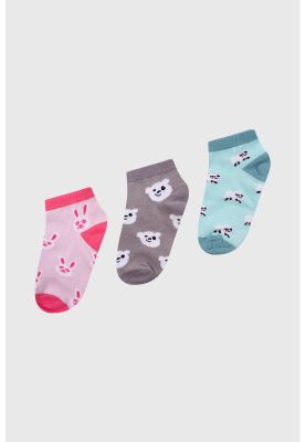 Imagen 2 del producto Calceta Deportiva Niña Tripack Palo Rosa- ll