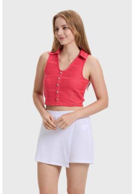 Imagen 2 del producto Polera Mujer Abotonada Rosado