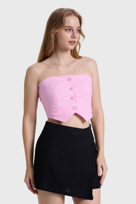 Imagen 2 del producto Blazer Mujer Strapless Rosado