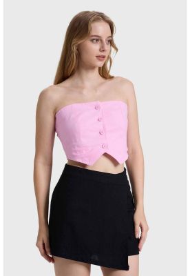 Imagen 2 del producto Blazer Mujer Strapless Rosado